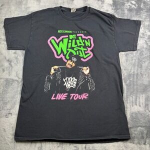 MTV Wild N Out Live Tour‎ 2022 T-Shirt Nick Cannon Mens Medium Black Concert Tee